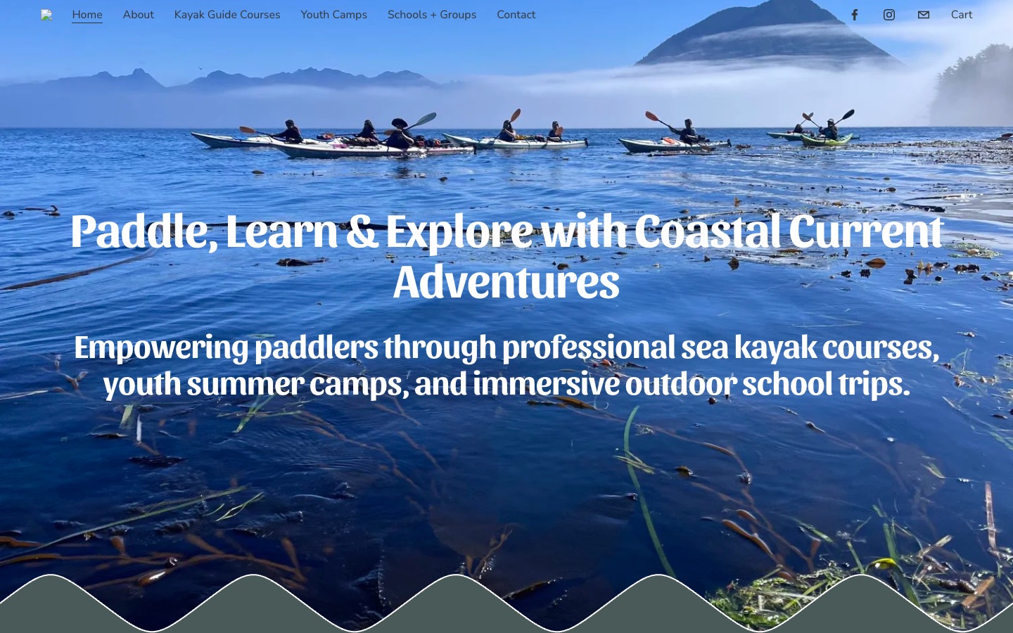 The current homepage